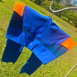 Zyia Active Neon Orange Curve Pocket Light n Tight 7/8 24”